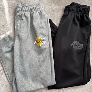 NBA Lakers Gray and Black Kids Joggers